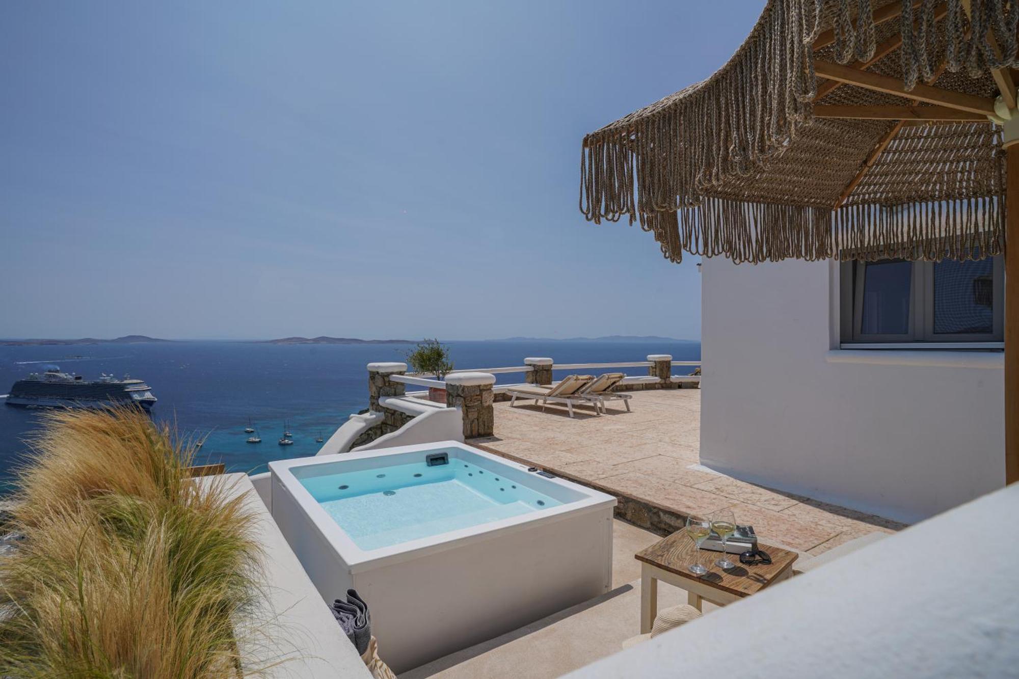 La Maison Blanche Agios Stefanos  Bagian luar foto