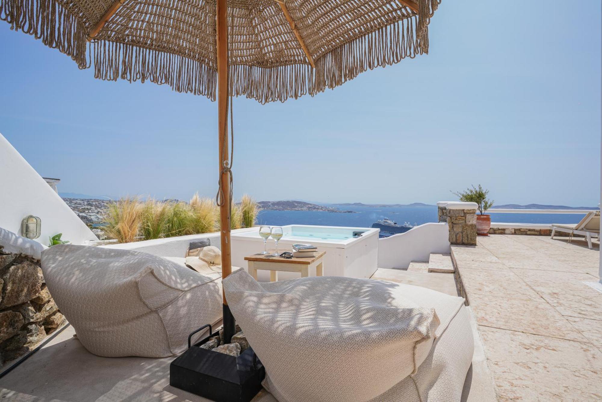 La Maison Blanche Agios Stefanos  Bagian luar foto